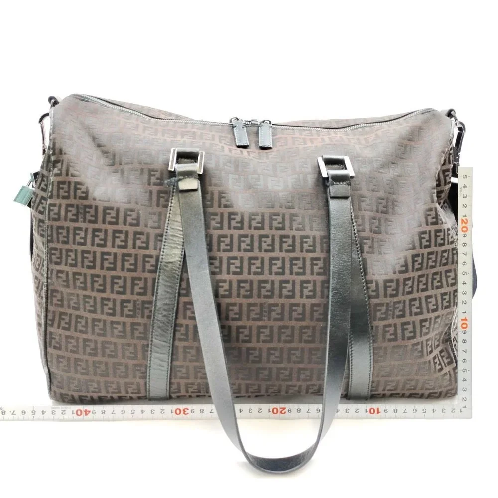Fendi Shoulder Bag Brown Canvas TRAVEL BAG  DIAPER BAG - Picture 3 of 16